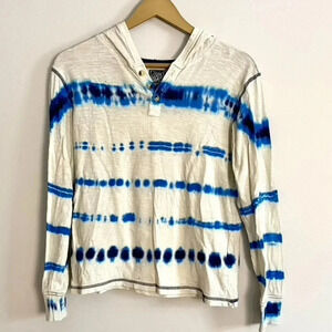 Lucky Brand Vintage Tie Dye Hooded Top